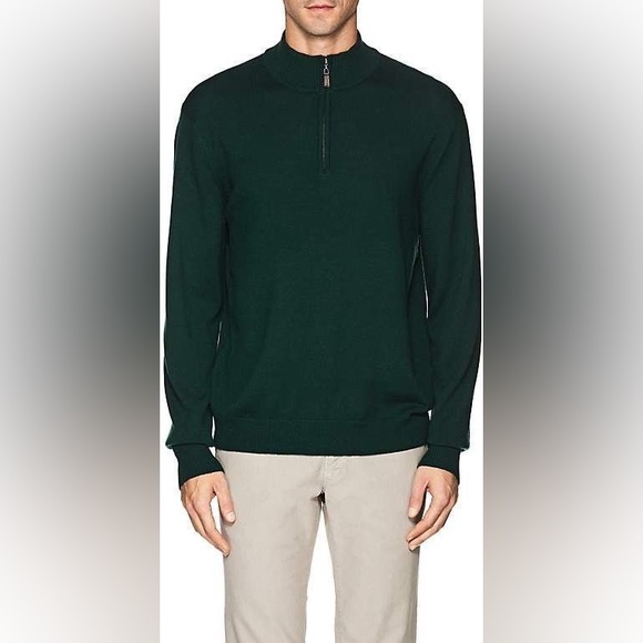 L.L. Bean Men's Cotton Sweater, Quarter-Zip size XL - Picture 1 of 8